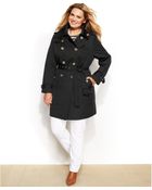 Michael Kors Michael Plus Size Double-Breasted Belted Trench Coat - Lyst