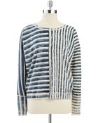 DKNY Tie Dye Striped Sweatshirt - Lyst