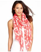 Calvin Klein Ikat Print Scarf - Lyst