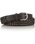 Isabel Marant Embellished Embellished Leather Skinny Belt - Lyst