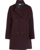 Jil Sander Double-Breasted Wool Coat - Lyst