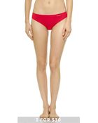 Calvin Klein Invisible Thong - Greyed Lavendar - Lyst