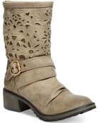 Roxy Drake Cutout Booties - Lyst
