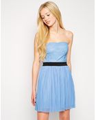 Love Pleated Bandeau Dress - Lyst