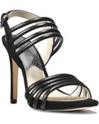 Michael Kors Cameron Embossed-Leather Sandal - Lyst