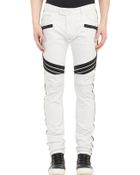 Balmain Racer Skinny Biker Jeans - Lyst