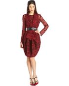 Oscar de la Renta Guipure Lace Bubble Cocktail Dress - Lyst
