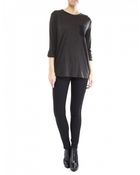 T By Alexander Wang Long Sleeve Jersey Top - Lyst