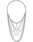 Topshop Multi Chain Drape Necklace - Lyst