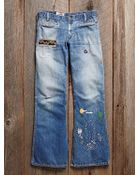 Free People Vintage Patchwork Jeans - Lyst