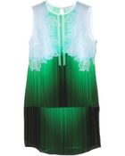 Peter Pilotto Simple Silk Green Beam Dress - Lyst
