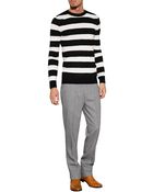 Ermanno Scervino Wool-Alpaca Striped Pullover - Lyst
