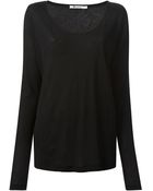 T By Alexander Wang Long Sleeve Tshirt - Lyst