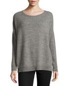 Lafayette 148 New York Outland Wool-Blend Drop-Shoulder Sweater - Lyst