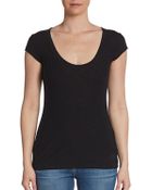 James Perse Capsleeve Tee - Lyst
