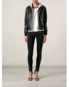 MICHAEL Michael Kors Contrasting Hood Bomber Jacket - Lyst