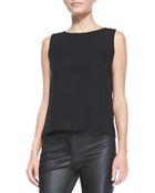 Lafayette 148 New York Maddie Silk Sleeveless Top - Lyst