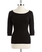 Guess Three Quarter Sleeved Sophia Sweater - Lyst