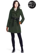 DKNY Plus Double Breasted Coat - Lyst