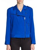 DKNY Long-Sleeve Motorcycle Jacket - Lyst