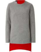 Akris Angora-Wool Layered Asymmetric Top - Lyst
