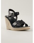 A.P.C. Wedge Sandals - Lyst