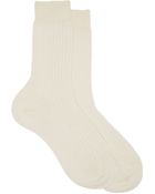 Maria La Rosa Cashmere-Silk Midi Socks - Lyst
