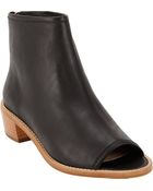 Loeffler Randall Ione Open-Toe Ankle Boots - Lyst