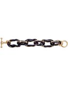 Oscar de la Renta Gold Tone And Resin Link Bracelet - Lyst