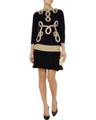 Moschino Appliquã©D Wool Sweater - Lyst