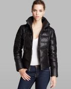 Andrew Marc Jacket - Taryn Hooded Down Leather - Lyst
