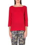French Connection Polly Scallop Top - Lyst