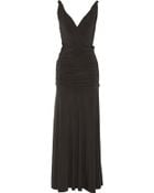 Halston Heritage Ruched Stretch-Jersey Gown - Lyst