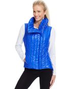 Betsey Johnson Asymmetrical Quilted Puffer Vest - Lyst