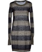 Patrizia Pepe Short Dress - Lyst