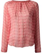 Etoile Isabel Marant Printed Blouse - Lyst