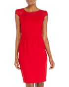 Marc New York Crimson Cap Sleeve Dress - Lyst