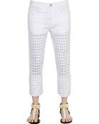 Isabel Marant Girlfriend Cutout Cotton Denim Jeans - Lyst