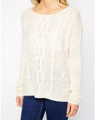 Brave Soul Cable Knit Jumper - Lyst
