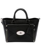Mulberry Black Leather 'Willow' Small Top Handle Tote - Lyst