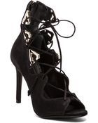 gaela heel in black schutz