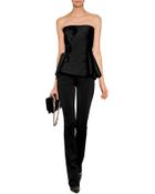 Alberta Ferretti Satin Strapless Top - Lyst