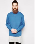 Asos Sweatshirt With Crew Neck - Lyst