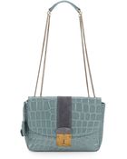 Marc Jacobs Polly Mini Croc-Embossed Leather Shoulder Bag - Lyst