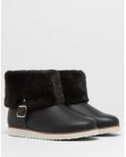 Pull&Bear Lined Ankle Boots With Buckle Detail - Lyst
