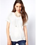 Levi's Levis Knot Front Tshirt - Lyst
