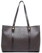 Fendi Preowned Brown Zucca Work Tote Bag - Lyst