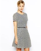 Oasis Embroidered Mombassa Skater Dress - Lyst