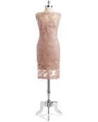Tadashi Shoji Lace Overlay Dress - Lyst