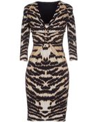 Roberto Cavalli Short Dress - Lyst